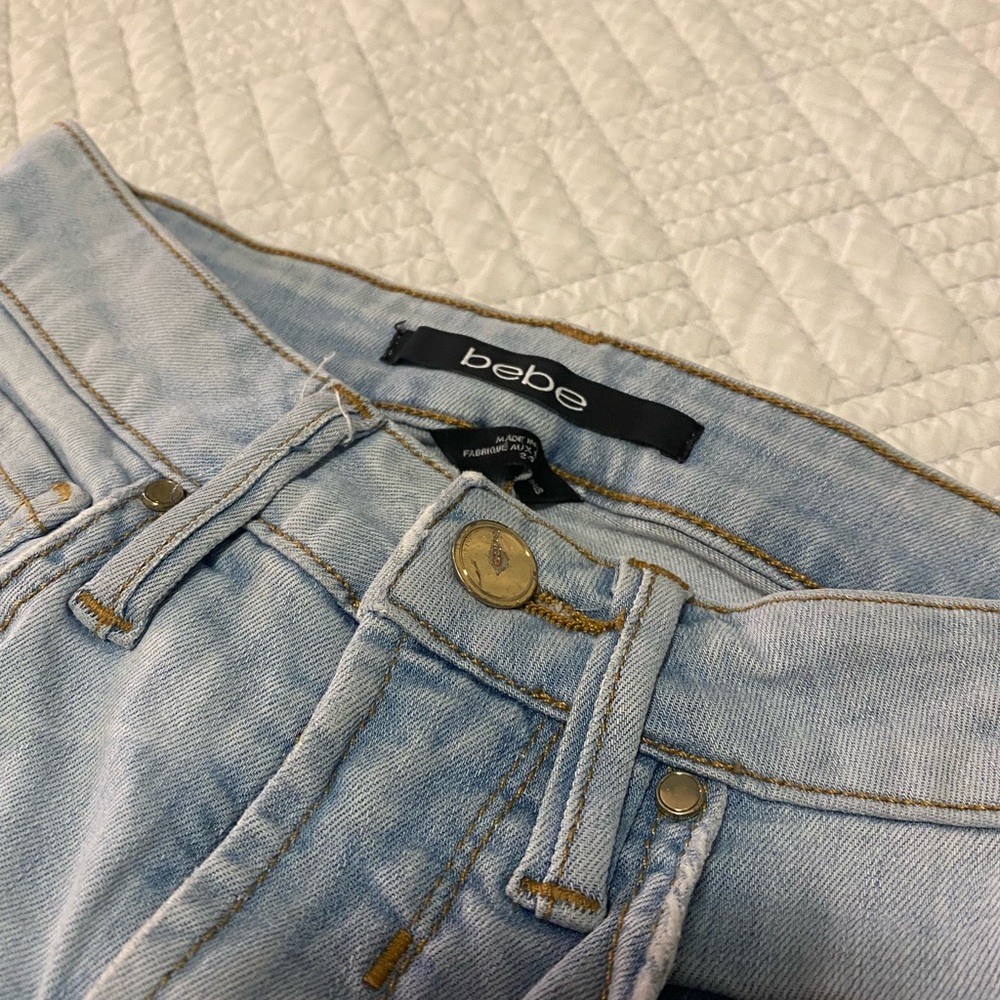 Bebe Light Blue Women's Jeans - Picture 4 of 6